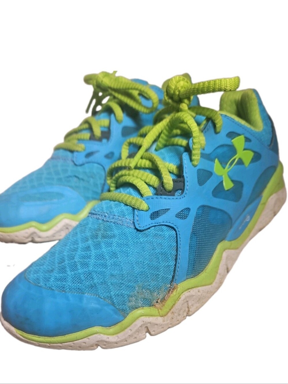 Under Armour Micro G Monza Women 1249946-472 Teal Blue Green Running Shoe Sz7[8E